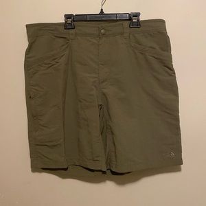 The North Face Shorts. Khaki Green. Size 38. Length: 20.5”.